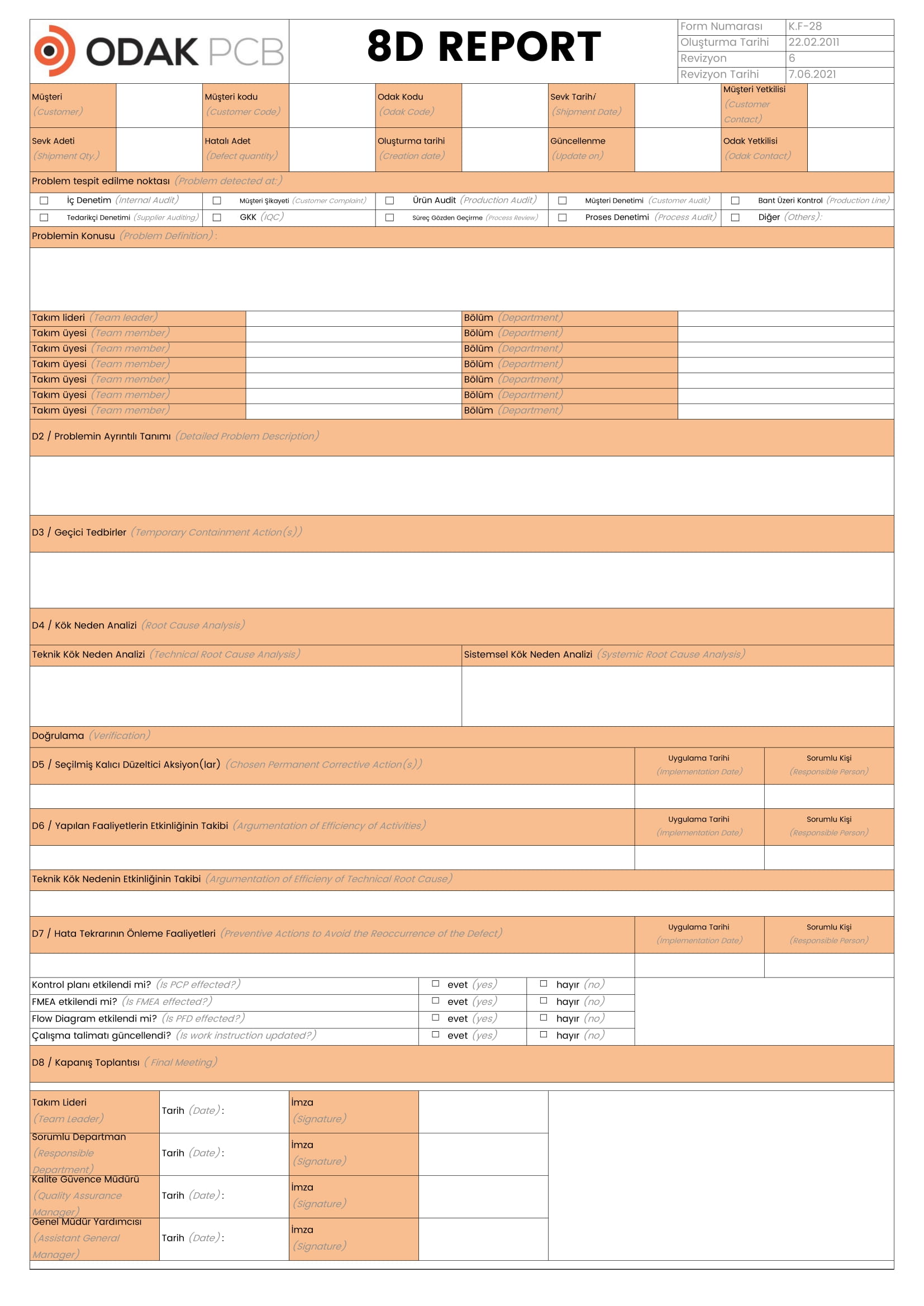 8D Report